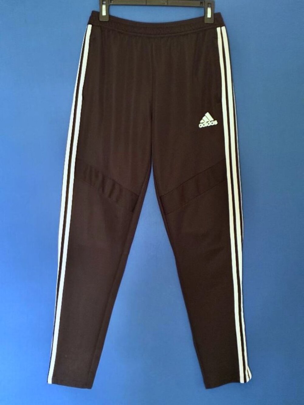 XL Adidas Black with 3 White Stripes Climacool Track Pants Joggers